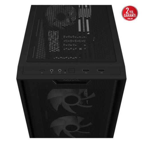 ASUS TUF GAMING A21 PLUS 4XRGB FANLI Mid-Tower ATX PC Kasası 